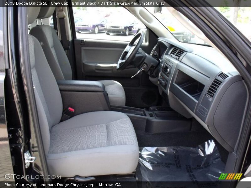 Brilliant Black / Dark Slate Gray/Medium Slate Gray 2008 Dodge Dakota SLT Crew Cab
