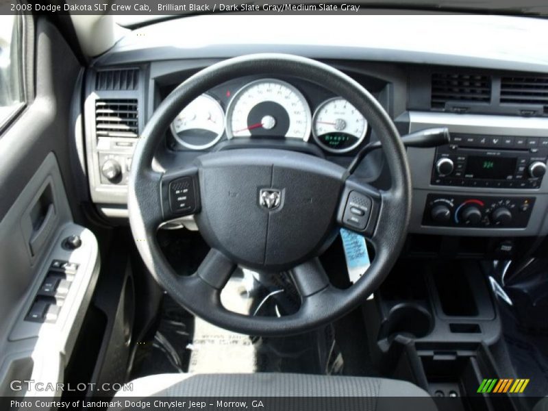 Brilliant Black / Dark Slate Gray/Medium Slate Gray 2008 Dodge Dakota SLT Crew Cab