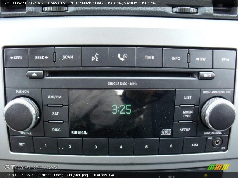 Brilliant Black / Dark Slate Gray/Medium Slate Gray 2008 Dodge Dakota SLT Crew Cab