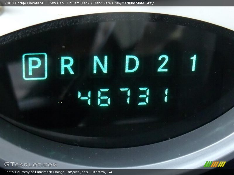 Brilliant Black / Dark Slate Gray/Medium Slate Gray 2008 Dodge Dakota SLT Crew Cab