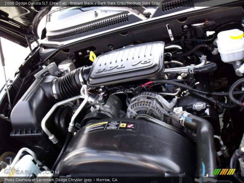 Brilliant Black / Dark Slate Gray/Medium Slate Gray 2008 Dodge Dakota SLT Crew Cab