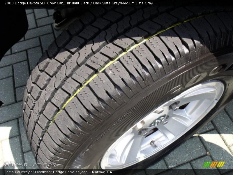 Brilliant Black / Dark Slate Gray/Medium Slate Gray 2008 Dodge Dakota SLT Crew Cab