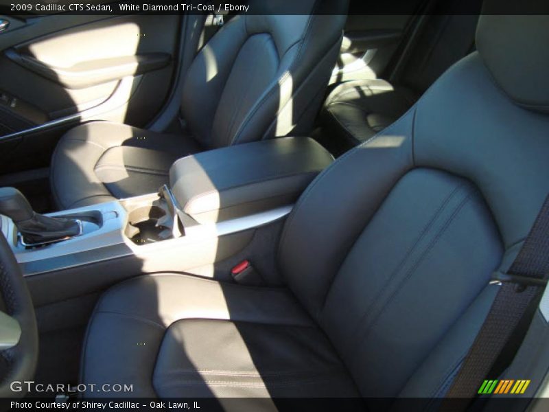 White Diamond Tri-Coat / Ebony 2009 Cadillac CTS Sedan