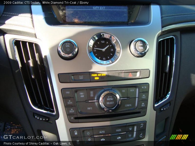 White Diamond Tri-Coat / Ebony 2009 Cadillac CTS Sedan