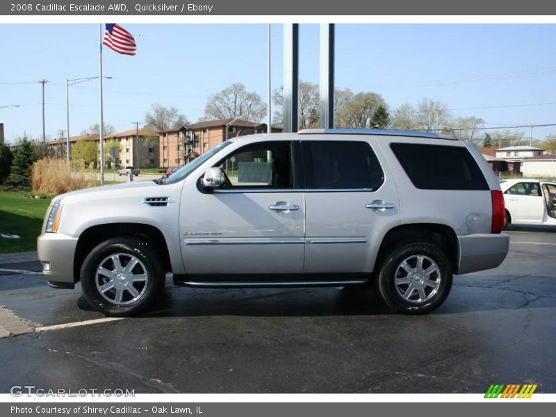 Quicksilver / Ebony 2008 Cadillac Escalade AWD
