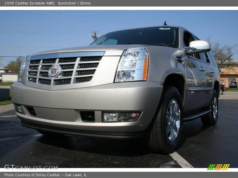 Quicksilver / Ebony 2008 Cadillac Escalade AWD