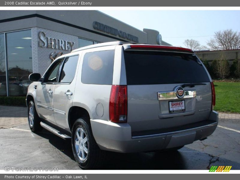 Quicksilver / Ebony 2008 Cadillac Escalade AWD