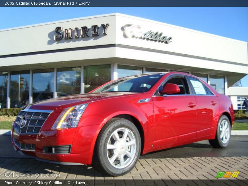 Crystal Red / Ebony 2009 Cadillac CTS Sedan