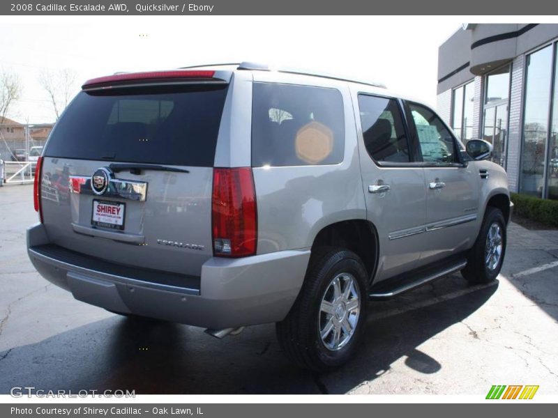 Quicksilver / Ebony 2008 Cadillac Escalade AWD
