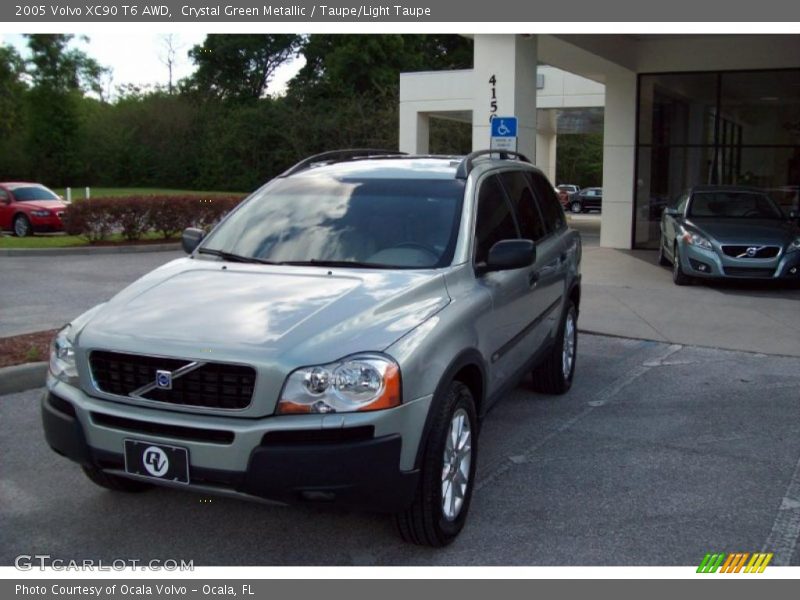 Crystal Green Metallic / Taupe/Light Taupe 2005 Volvo XC90 T6 AWD