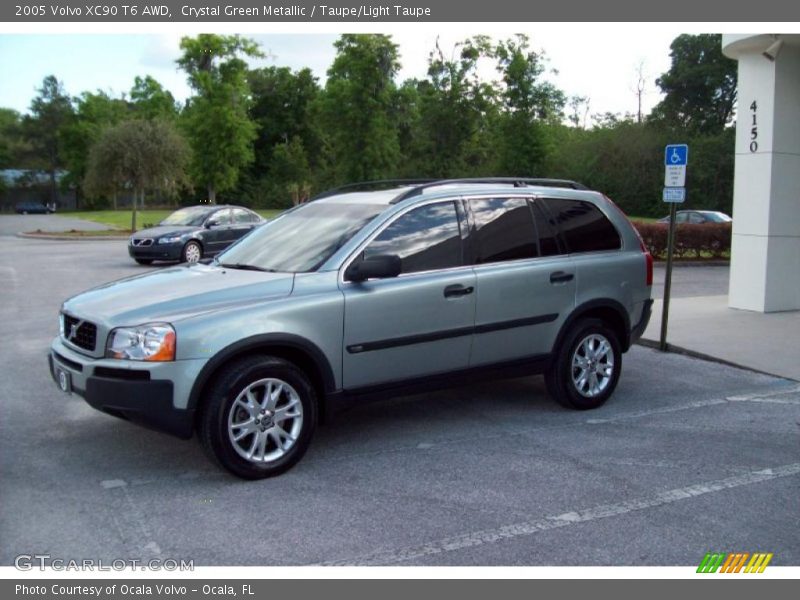 Crystal Green Metallic / Taupe/Light Taupe 2005 Volvo XC90 T6 AWD