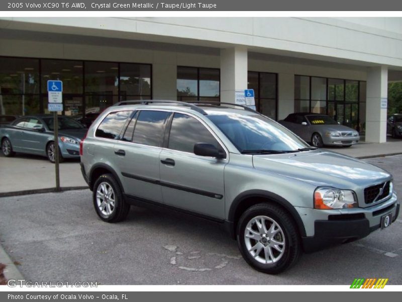 Crystal Green Metallic / Taupe/Light Taupe 2005 Volvo XC90 T6 AWD