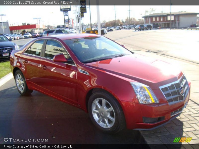 Crystal Red / Ebony 2009 Cadillac CTS Sedan