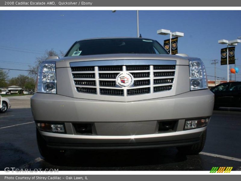 Quicksilver / Ebony 2008 Cadillac Escalade AWD