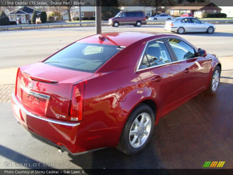 Crystal Red / Ebony 2009 Cadillac CTS Sedan