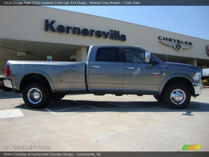 Mineral Gray Metallic / Dark Slate 2010 Dodge Ram 3500 Laramie Crew Cab 4x4 Dually