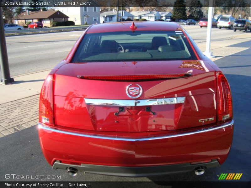 Crystal Red / Ebony 2009 Cadillac CTS Sedan