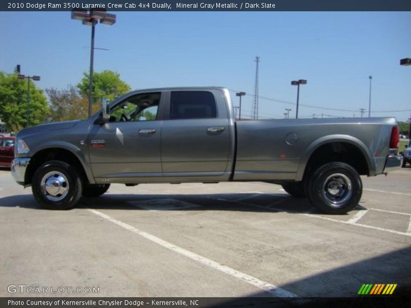 Mineral Gray Metallic / Dark Slate 2010 Dodge Ram 3500 Laramie Crew Cab 4x4 Dually