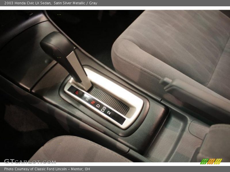 Satin Silver Metallic / Gray 2003 Honda Civic LX Sedan