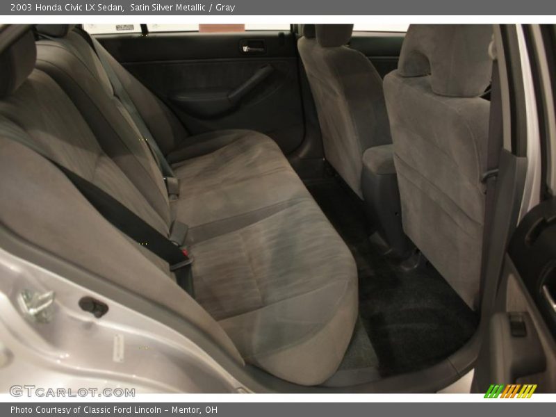 Satin Silver Metallic / Gray 2003 Honda Civic LX Sedan