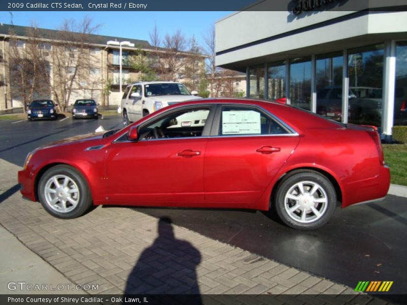 Crystal Red / Ebony 2009 Cadillac CTS Sedan
