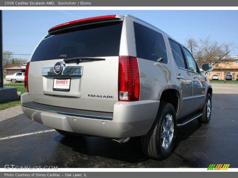 Quicksilver / Ebony 2008 Cadillac Escalade AWD