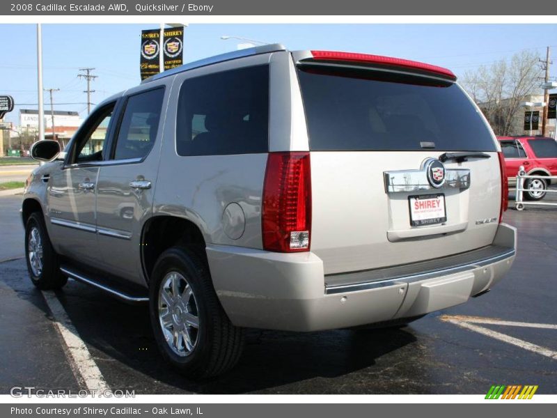 Quicksilver / Ebony 2008 Cadillac Escalade AWD