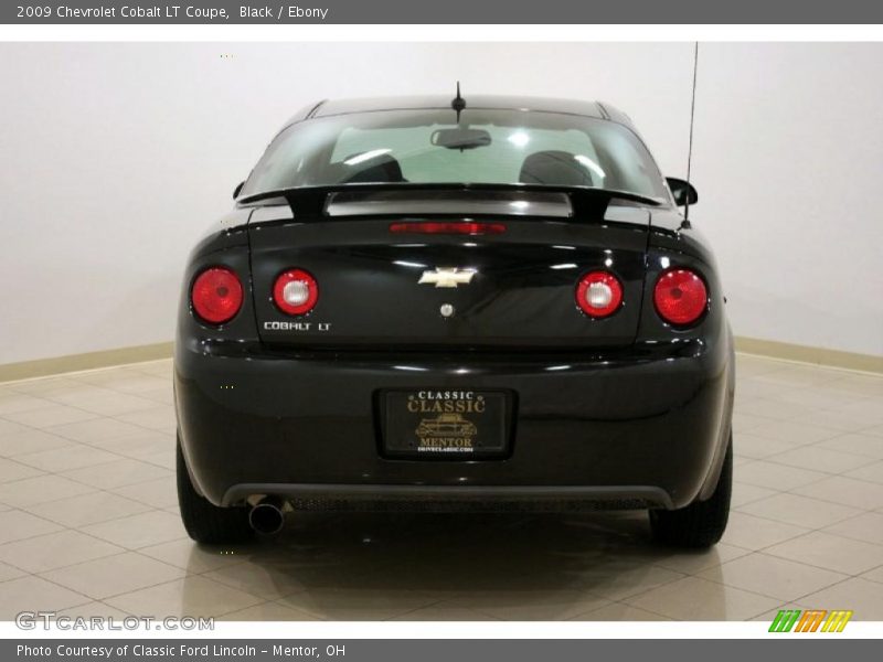 Black / Ebony 2009 Chevrolet Cobalt LT Coupe