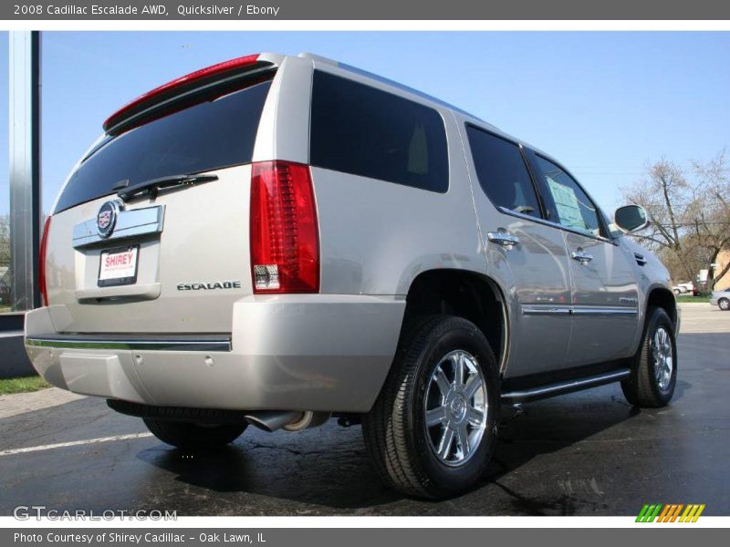 Quicksilver / Ebony 2008 Cadillac Escalade AWD