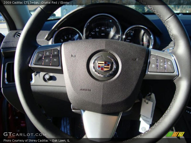 Crystal Red / Ebony 2009 Cadillac CTS Sedan