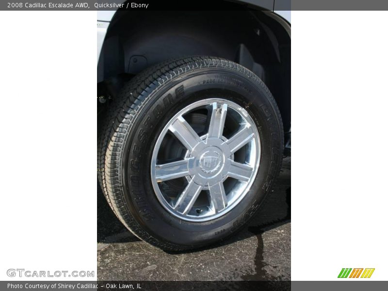 Quicksilver / Ebony 2008 Cadillac Escalade AWD