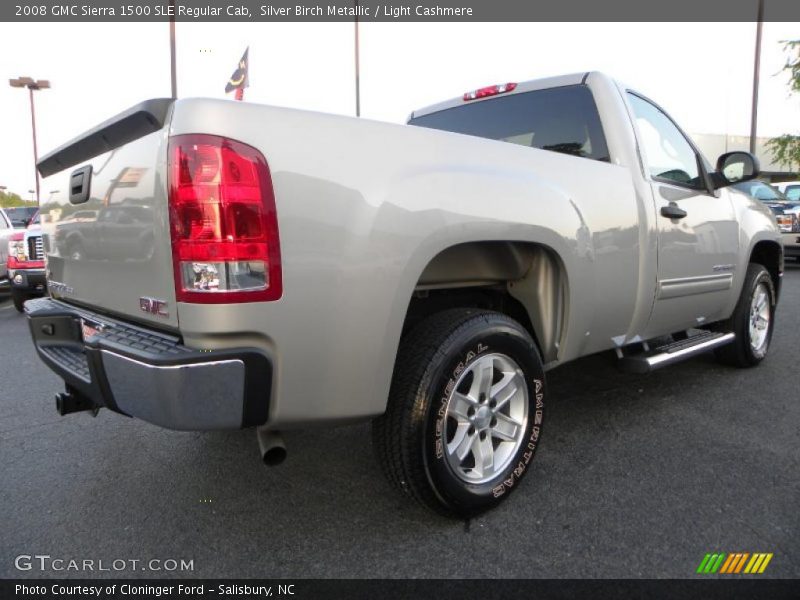 Silver Birch Metallic / Light Cashmere 2008 GMC Sierra 1500 SLE Regular Cab