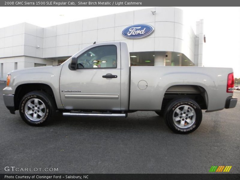 Silver Birch Metallic / Light Cashmere 2008 GMC Sierra 1500 SLE Regular Cab