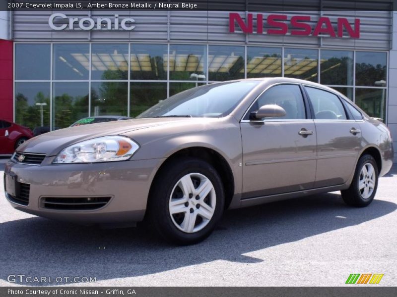 Amber Bronze Metallic / Neutral Beige 2007 Chevrolet Impala LS