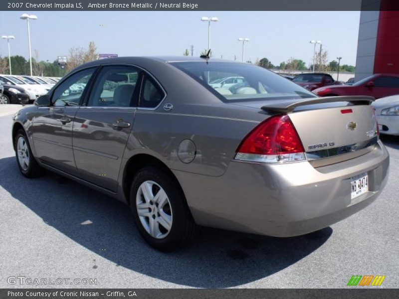 Amber Bronze Metallic / Neutral Beige 2007 Chevrolet Impala LS