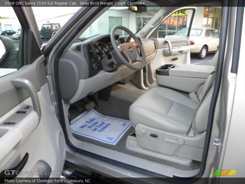 Silver Birch Metallic / Light Cashmere 2008 GMC Sierra 1500 SLE Regular Cab