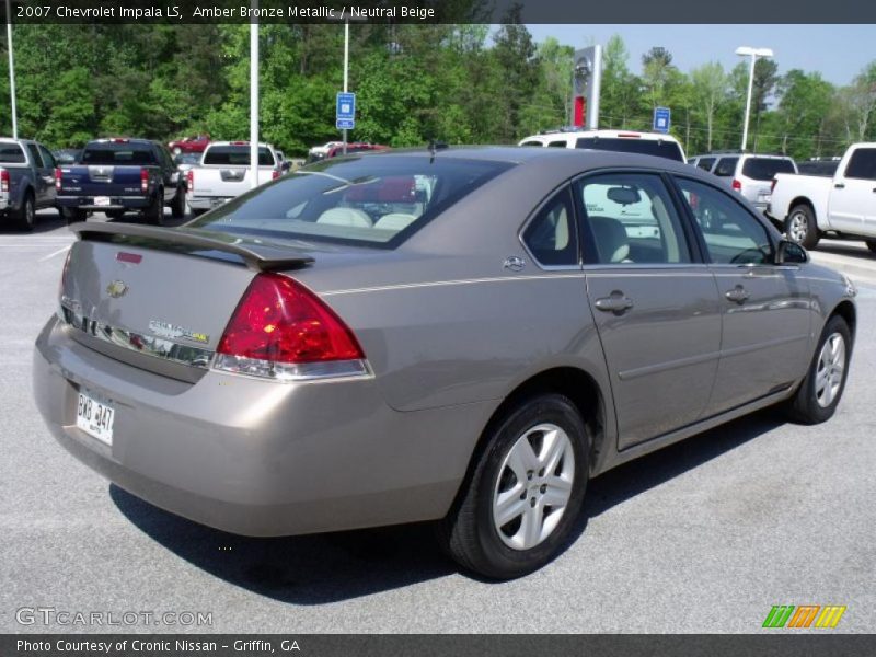 Amber Bronze Metallic / Neutral Beige 2007 Chevrolet Impala LS
