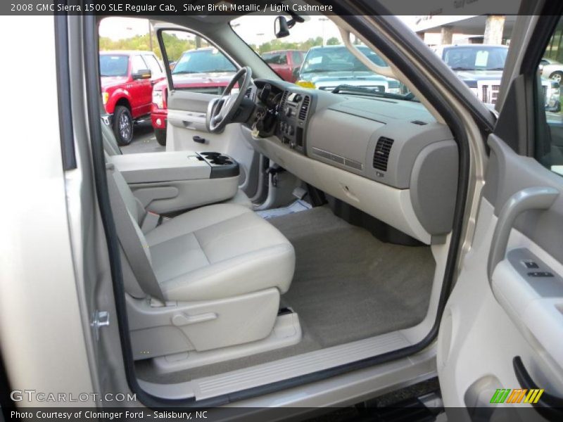 Silver Birch Metallic / Light Cashmere 2008 GMC Sierra 1500 SLE Regular Cab