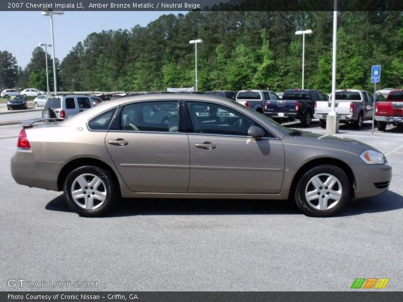 Amber Bronze Metallic / Neutral Beige 2007 Chevrolet Impala LS