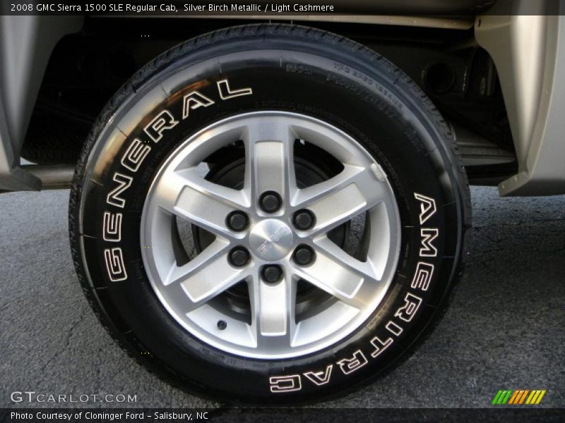 Silver Birch Metallic / Light Cashmere 2008 GMC Sierra 1500 SLE Regular Cab