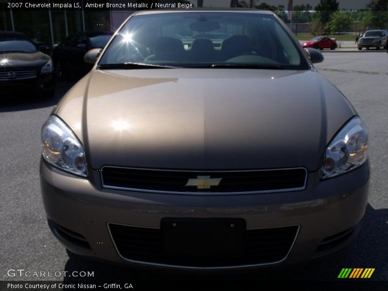 Amber Bronze Metallic / Neutral Beige 2007 Chevrolet Impala LS