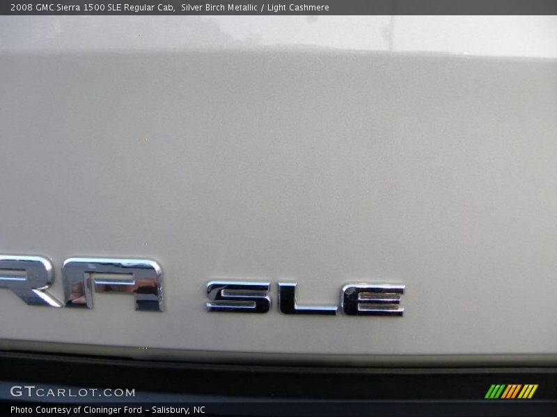 Silver Birch Metallic / Light Cashmere 2008 GMC Sierra 1500 SLE Regular Cab