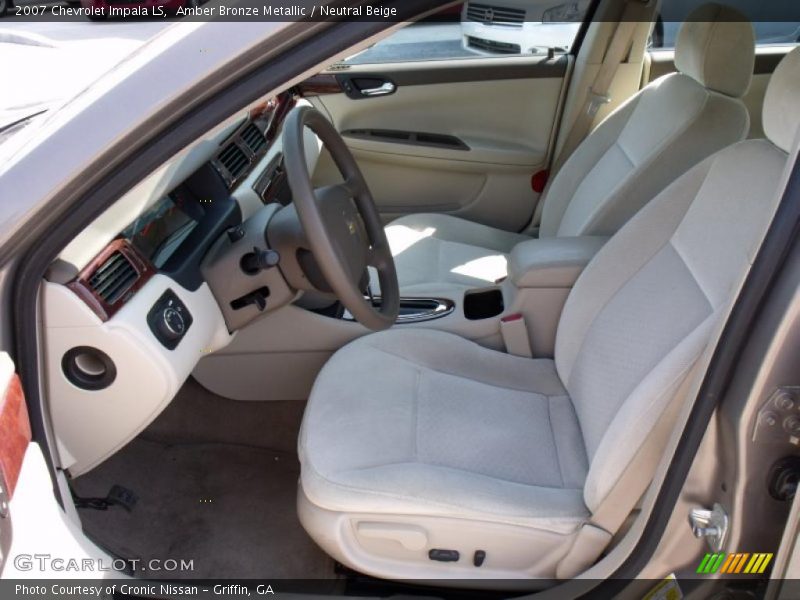 Amber Bronze Metallic / Neutral Beige 2007 Chevrolet Impala LS
