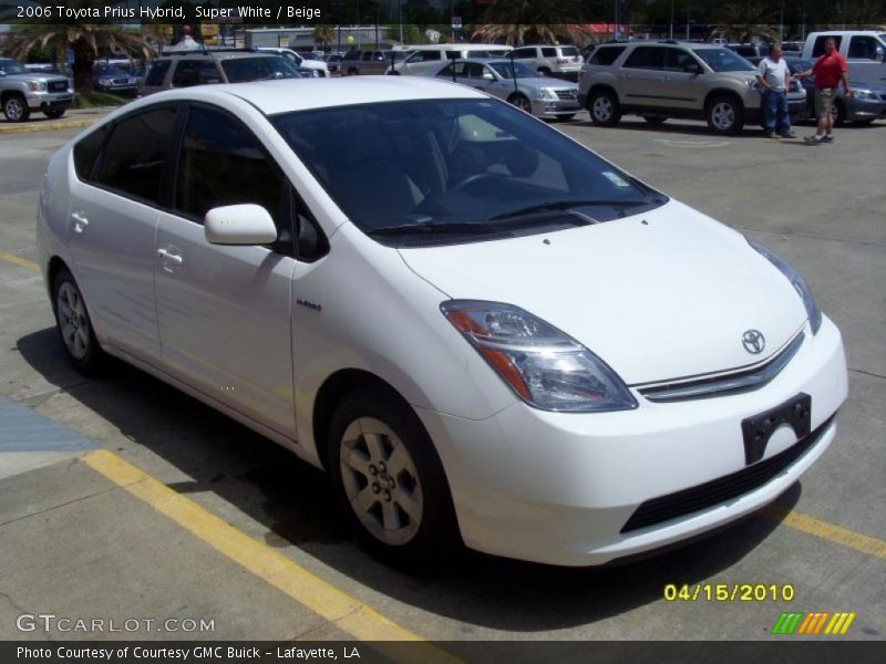 Super White / Beige 2006 Toyota Prius Hybrid