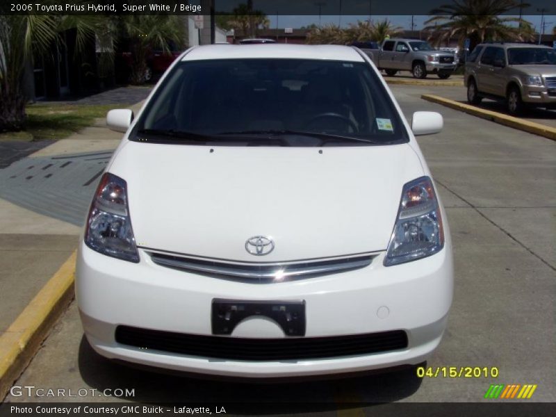 Super White / Beige 2006 Toyota Prius Hybrid