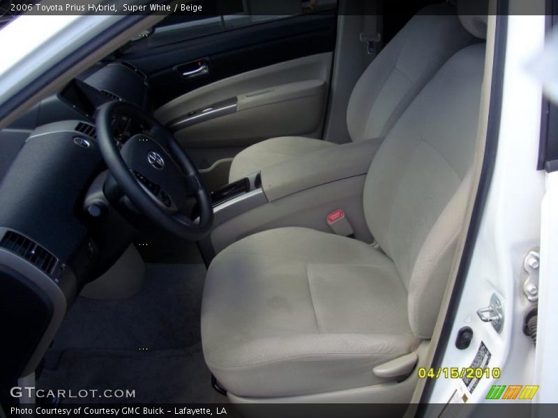 Super White / Beige 2006 Toyota Prius Hybrid