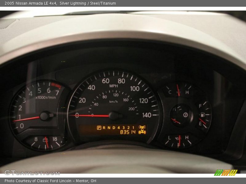 Silver Lightning / Steel/Titanium 2005 Nissan Armada LE 4x4