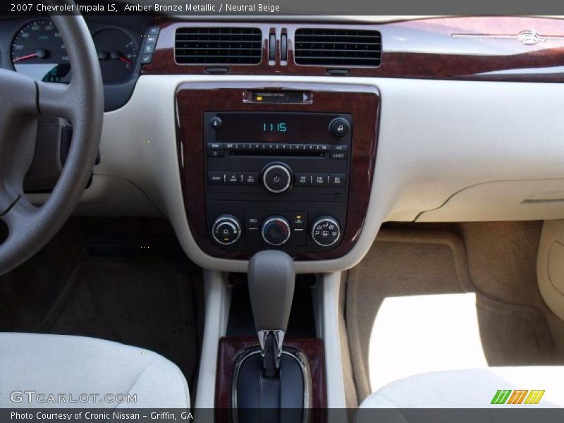 Amber Bronze Metallic / Neutral Beige 2007 Chevrolet Impala LS