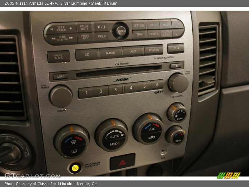 Silver Lightning / Steel/Titanium 2005 Nissan Armada LE 4x4