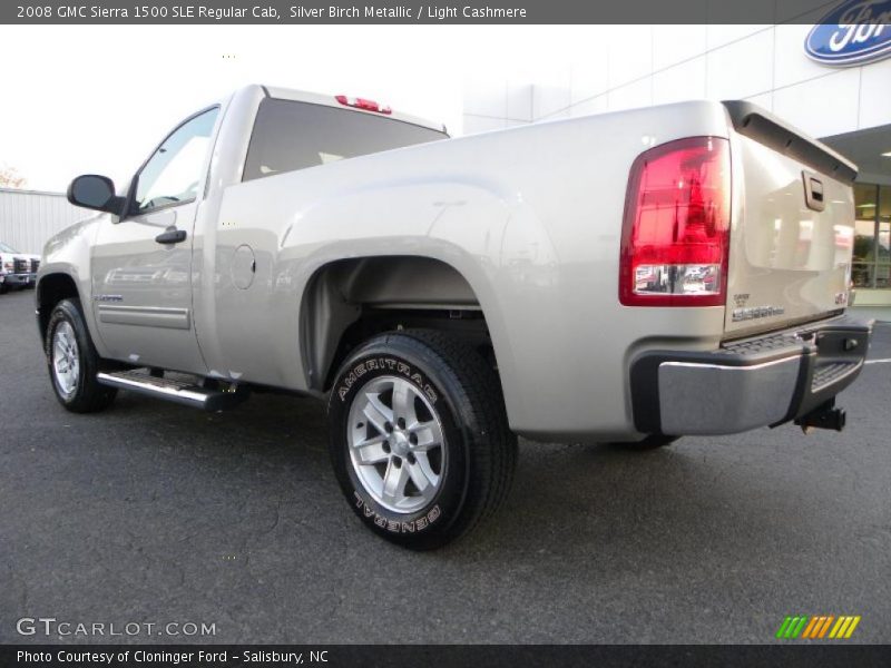 Silver Birch Metallic / Light Cashmere 2008 GMC Sierra 1500 SLE Regular Cab